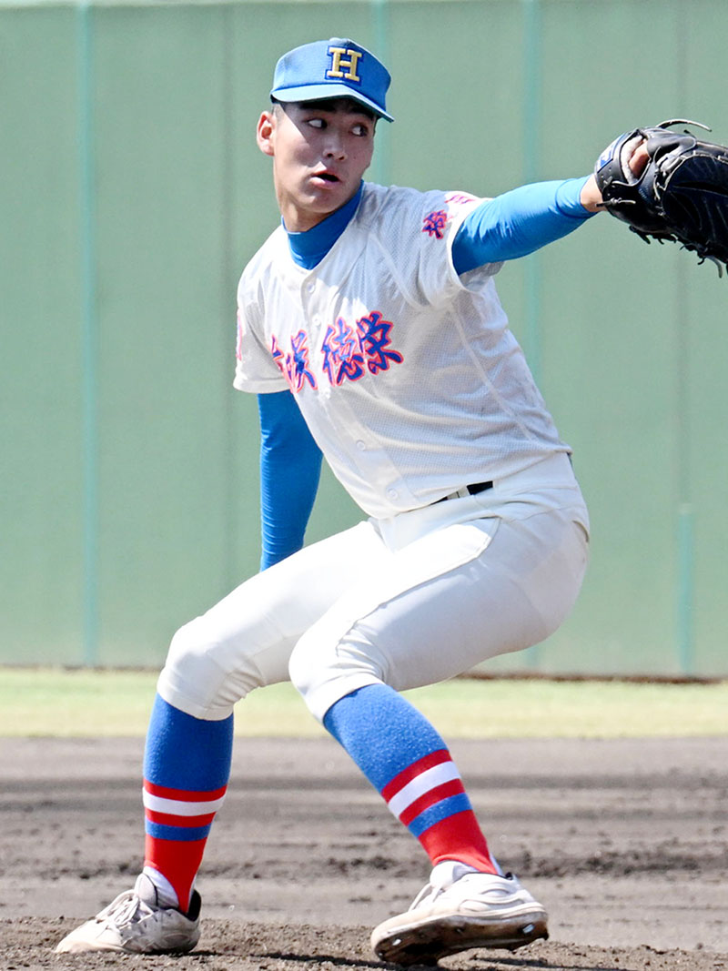準々決勝で7回1失点と好投した花咲徳栄の石田
