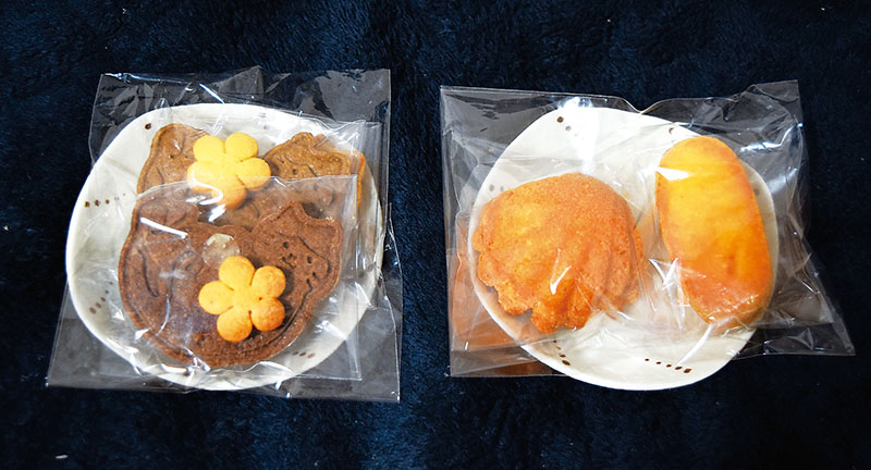 「ねこやなぎ」で販売しているサブレとマドレーヌのセット