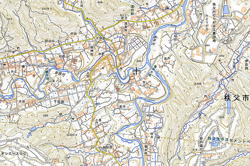 秩父市下吉田の地図