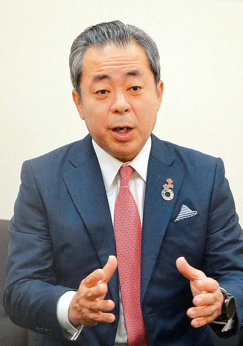 「埼玉県は利便性の高さが魅力」と語る住友生命保険の高田幸徳社長