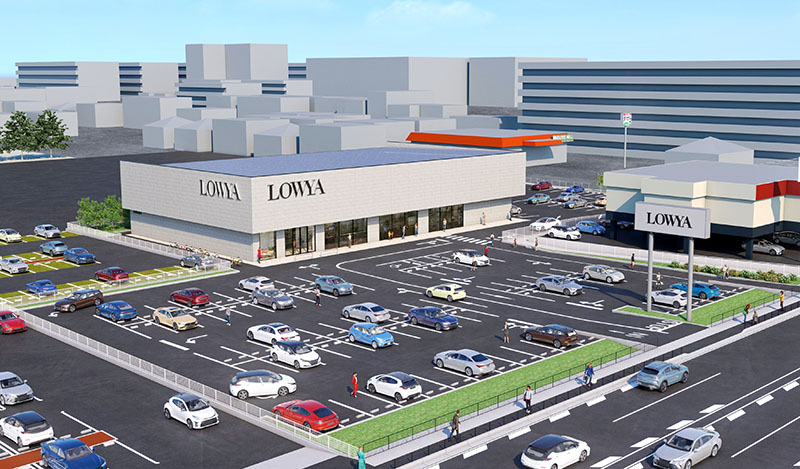 「LOWYA草加店」外観イメージ