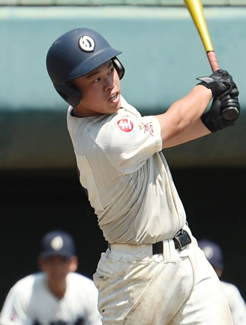長打力と勝負強い打撃が持ち味の大宮東の4番川北