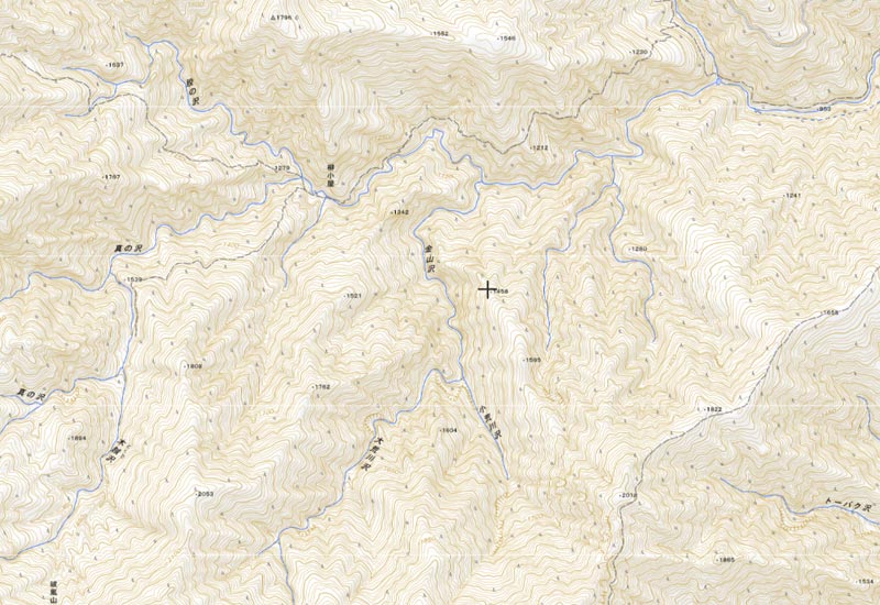 秩父市大滝周辺の地図（国土地理院HPより）