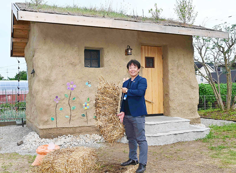 永島利倫さん＝23日、富士見市の近藤建設KonKonPark
