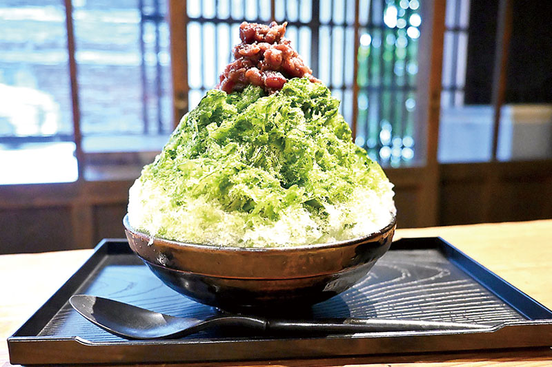 抹茶金時かき氷