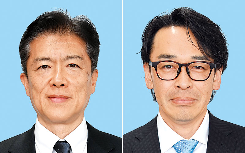 （左から）峯岸克明氏、尾形慎哉氏