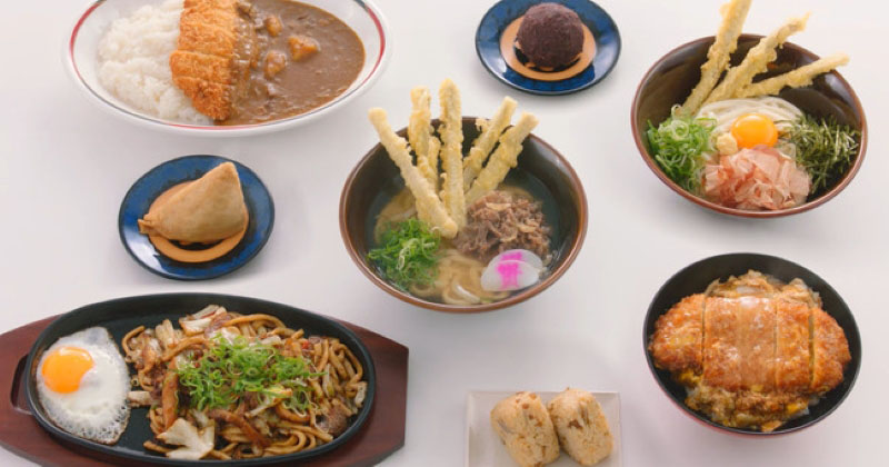 資さんうどんの豊富なメニュー（提供）