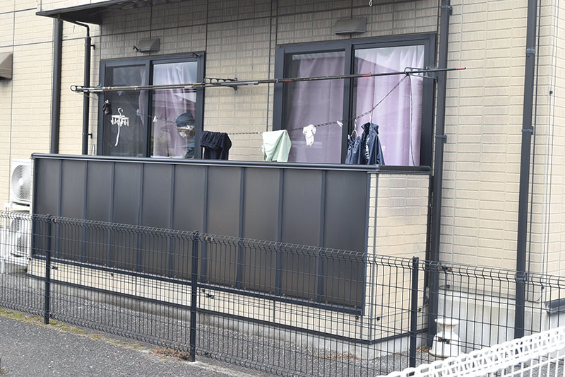 遺体が遺棄された事件現場＝5月23日午前11時25分ごろ、深谷市畠山