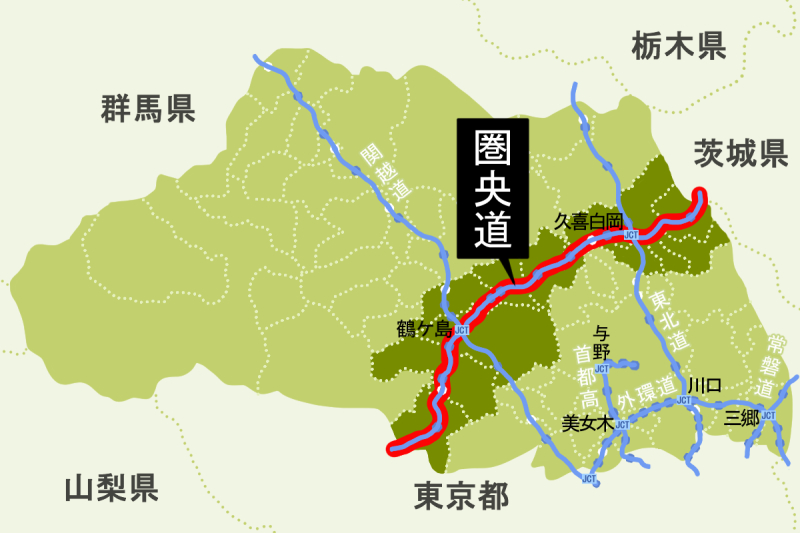圏央道の位置