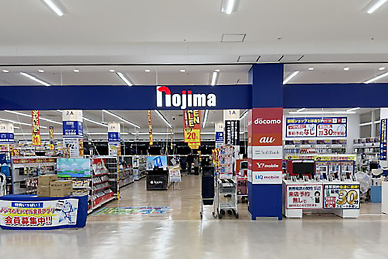 「草加セーモンプラザ」1階に開店した「ノジマ草加セーモンプラザ店」＝草加市清門（ノジマ提供）