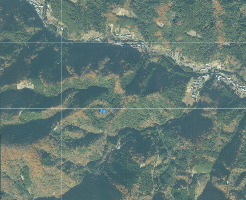 小鹿野町河原沢周辺の航空写真（国土地理院HPより）