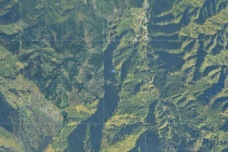 秩父市荒川白久周辺の航空写真（国土地理院HPより）