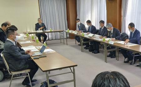 　昨年１２月、愛知県が開いた、「恵」が運営するグループホームの関係自治体による連絡協議会の初会合＝名古屋市