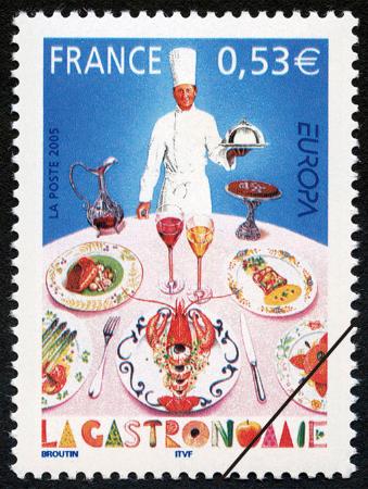 　フランス料理の切手（フランス）