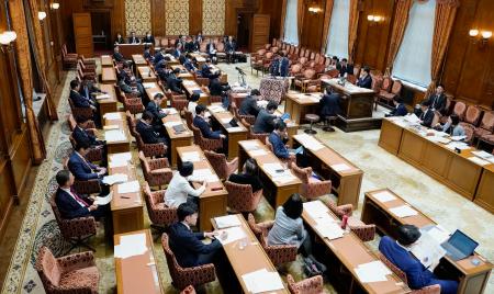 国会で開かれた衆院内閣委＝９日午後