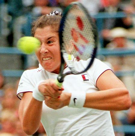 女子テニス　チャンピオン　証明書付き　モニカ・セレシュ 直筆サイン入りフォト 女子テニス チャンピオン 証明書付き モニカ・セレシュ 直筆