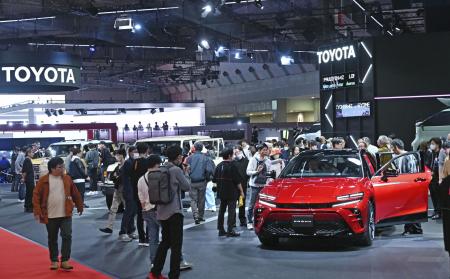 ２０２３年のジャパンモビリティショー＝東京ビッグサイト