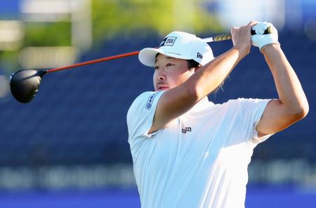 　第１日、４アンダーで３位の大槻智春＝ジャック・ニクラウスＧＣ（共同）