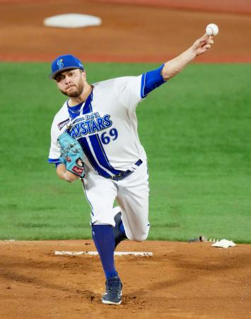 巨人戦に先発したＤｅＮＡのケイ＝横浜