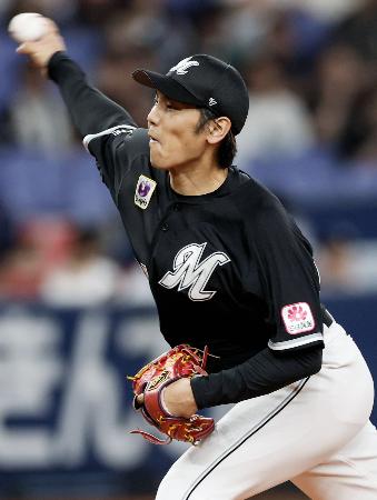 　オリックス戦に先発したロッテ・石川柊＝京セラドーム