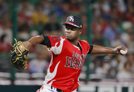 西武戦に先発したソフトバンクのモイネロ＝みずほペイペイドーム