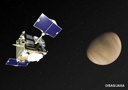 金星探査機「あかつき」のイメージ（ＪＡＸＡ提供）