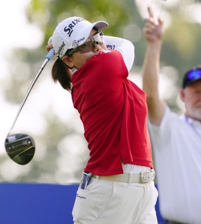 第１ラウンド、８アンダーで首位発進の勝みなみ＝ピナクルＣＣ（共同）