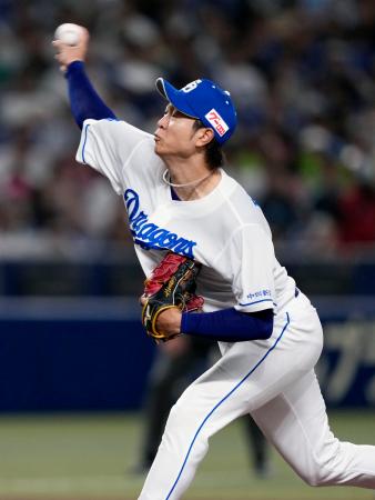 ７勝目を挙げた中日・高橋宏＝バンテリンドーム