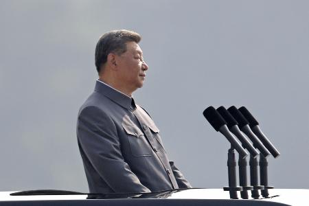 中国の習近平国家主席＝３日、北京（ゲッティ＝共同）