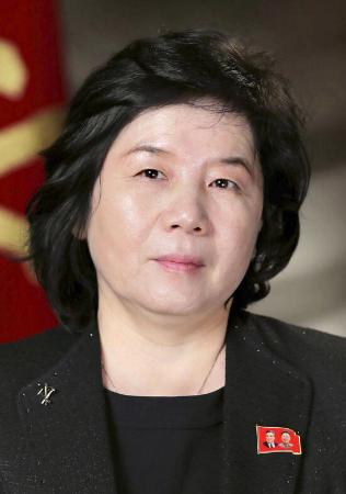 北朝鮮の崔善姫外相（朝鮮通信＝共同）