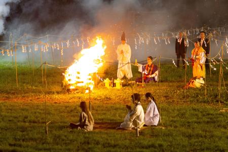 愛知県日進市の牧場付近で撮影された劇中場面（井上雅貴監督提供）