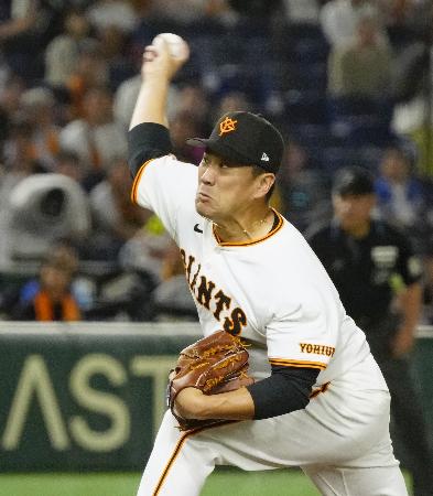 中日戦に先発した巨人・田中将=東京ドーム