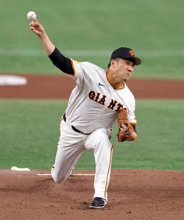 　中日戦に先発した巨人・田中将＝東京ドーム