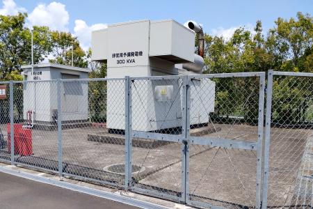 霞ケ浦揚水機場の予備発電設備＝茨城県かすみがうら市（会計検査院広報室提供）