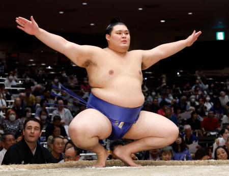 　全日本力士選士権に出場した大の里＝両国国技館