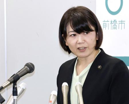 前橋市の小川晶市長=6日午後、前橋市役所