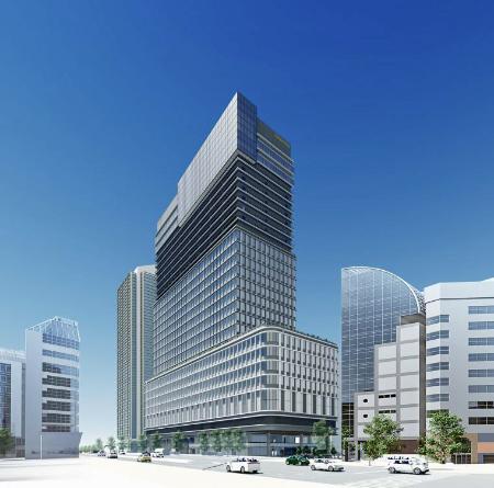 2029年度に建て替え予定の神戸市役所本庁舎2号館のイメージ(同市役所のホームページから)