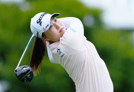 　第１ラウンド、７アンダーで４位の竹田麗央＝韓国・海南パインビーチ・リンクス（共同）
