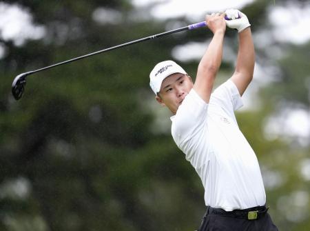 第1日、3アンダーで暫定首位の長野泰雅=日光CC