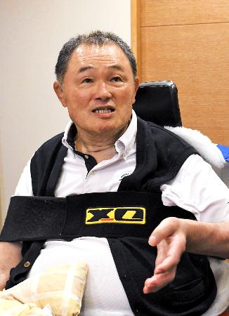 取材に応じるJOC前会長の山下泰裕氏