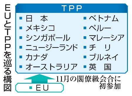 EUとTPPを巡る構図