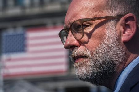 米行政管理予算局(OMB)のラッセル・ボート局長=6月、ワシントン(ロイター=共同)