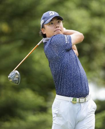 　第３日、通算８アンダーで単独首位の清水大成＝日光ＣＣ
