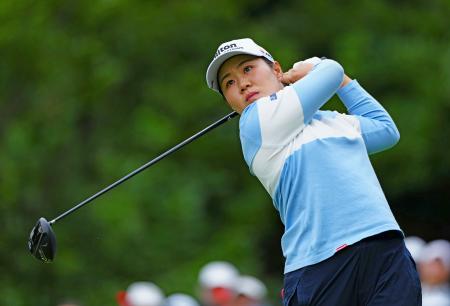 第3ラウンド、通算15アンダーで2位の畑岡奈紗=パインビーチ・リンクス(共同)