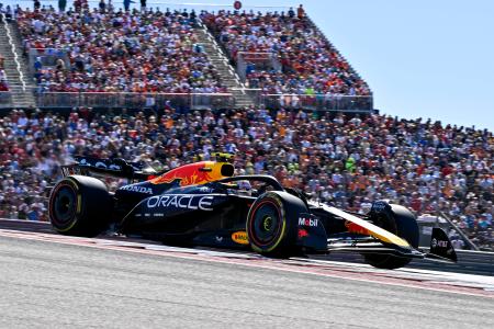 Ｆ１米国ＧＰで７位に入ったレッドブルの角田裕毅＝１９日、テキサス州オースティン（イマジンイメージズ・ロイター＝共同）