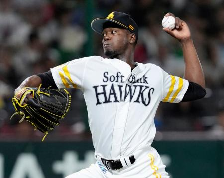 　日本ハムとのＣＳファイナルステージ第６戦に先発したソフトバンクのモイネロ＝みずほペイペイドーム