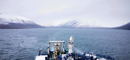 パースペクティブ・テクノロジーズ(UPT)のケーブル敷設船の乗組員がSNSに2023年11月ごろ投稿したバレンツ海の写真