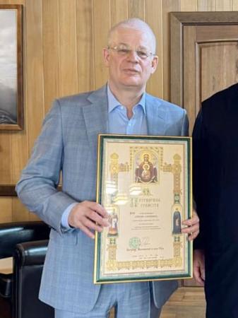 ロシア正教会のコストロマ府主教区がロシアのSNSに投稿したアレクセイ・ストレリチェンコ氏の写真