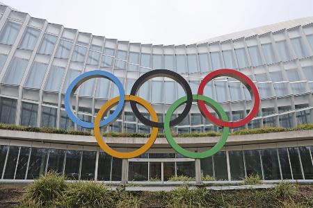 国際オリンピック委員会（ＩＯＣ）本部＝２０２４年２月４日、スイス・ローザンヌ