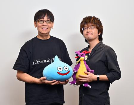 堀井雄二さん（左）と早坂将昭プロデューサー